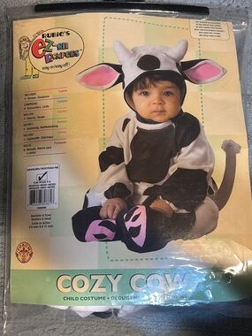 Rubie's Cozy Cow Kids Costume - Black, White & Pink